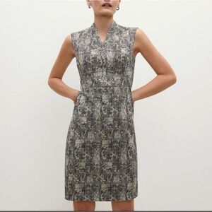 M.M. LaFleur‎ Dress Aditi Size 0P Sleeveless. Black and White.